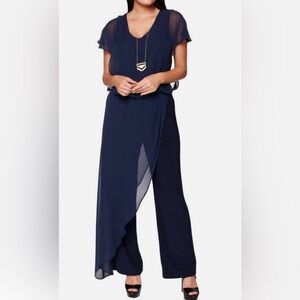 MSK Jumpsuit pink with over Lau skirt  size Medium